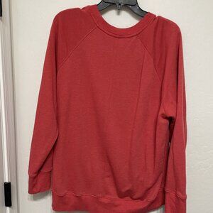 Zella (Nordstrom) Salmon Orange sweatshirt - relaxed fit - Size Medium